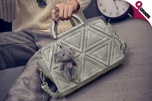 From QR59 Stay Stylish with Small & Retro Handbags with Triangular Pattern! (Up to QR196 Value)